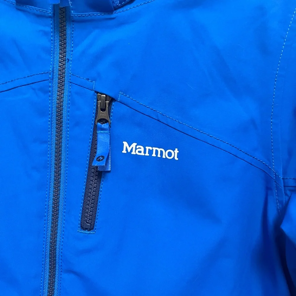 MARMOT Jacket Youth XL Blue Hooded Ski Snowboard Outdoor Full Zip